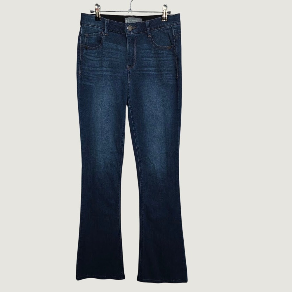 Wit & Wisdom Ab-solution Bootcut Jeans Womens 4 Dark Blue Excellent Stretch